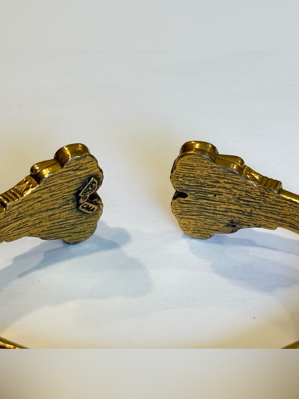 Vintage Bracelet Heritage Museum Reproductions Egyptian  Signed Chunky HMR CMA - Picture 11 of 13